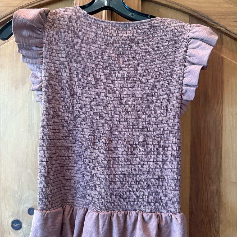 Nation LTD - Fabienne Fused Ruffle Dress in Mojave Sz:Small - Picture 11 of 14
